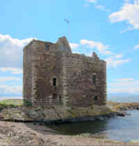 A view of Portencross Castle